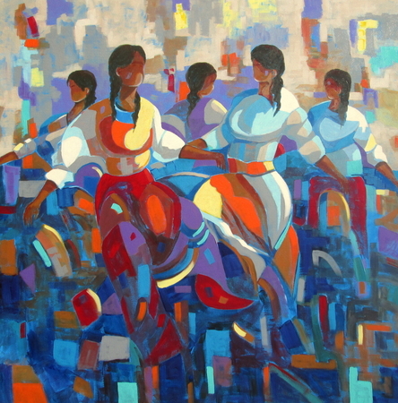 48" x 48" canvas sold