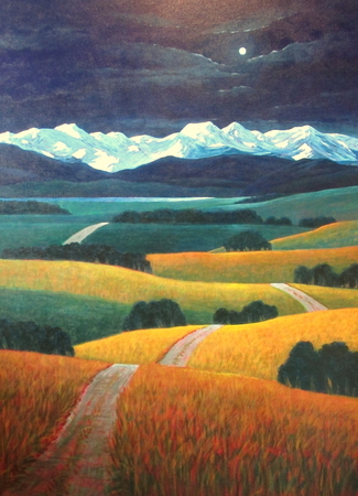 36" x 48" canvas