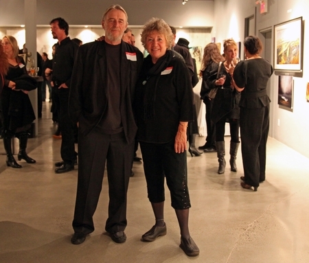 Marilyn Hurst and I at a  gallery opening