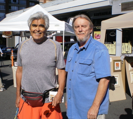 Robert Davidson  at the summer market